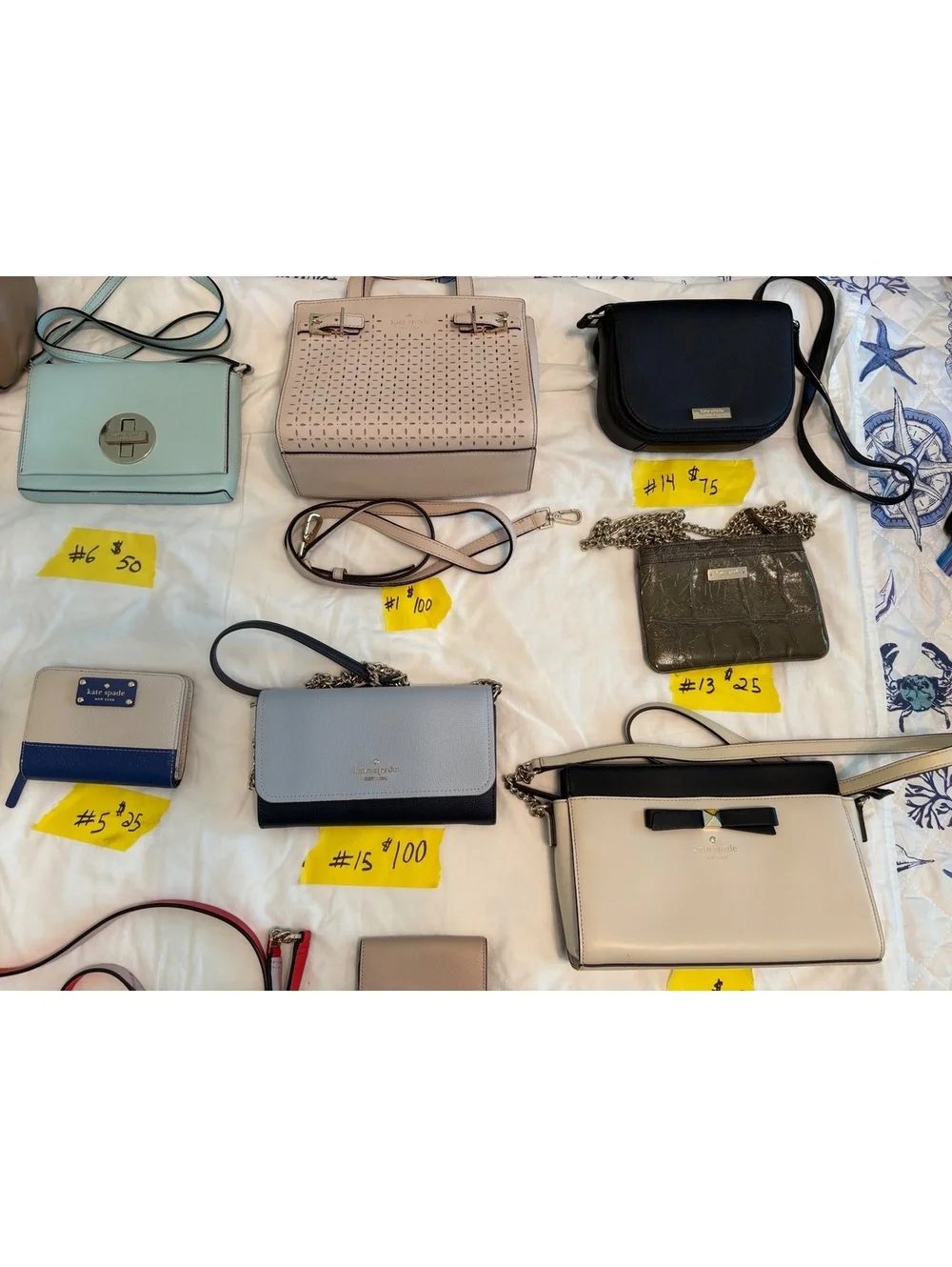 KATE SPADE.  Many different price, sizes, and prices.